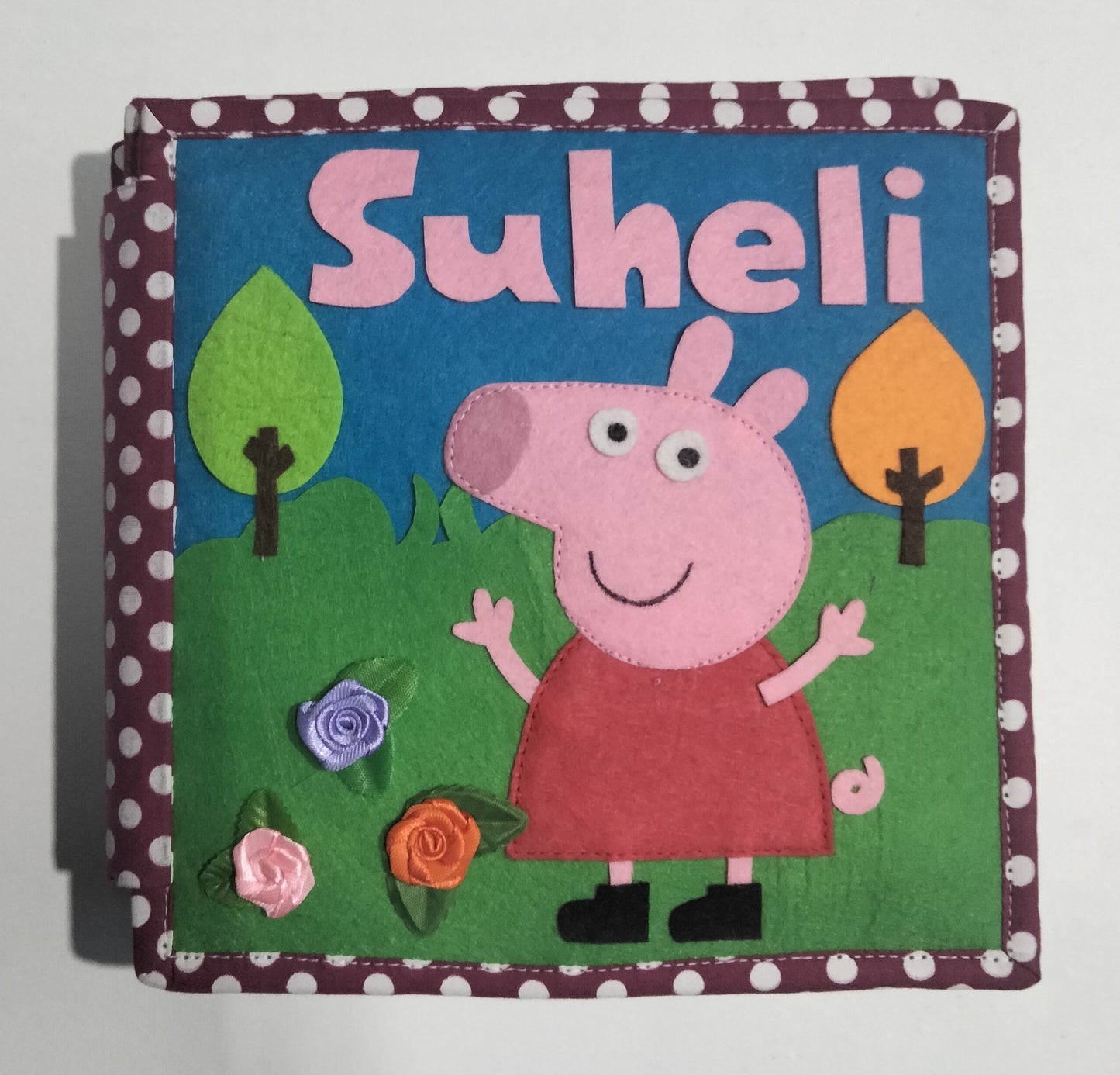 8 active pages Personalized Felt Busy Book Interactive Learning Toy for Kids