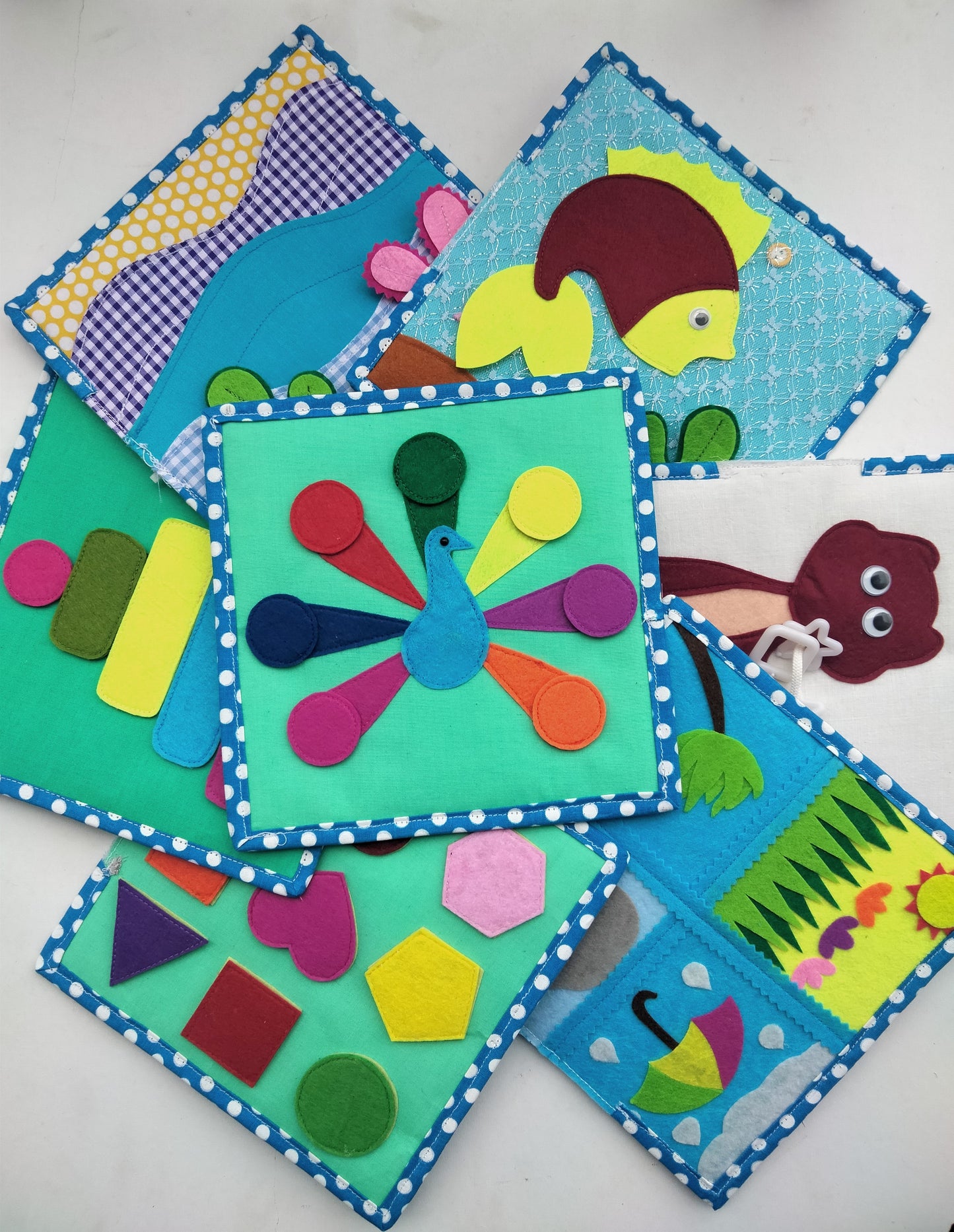 Personalized Felt Activity Book- Custom Name Quiet Book for Kids