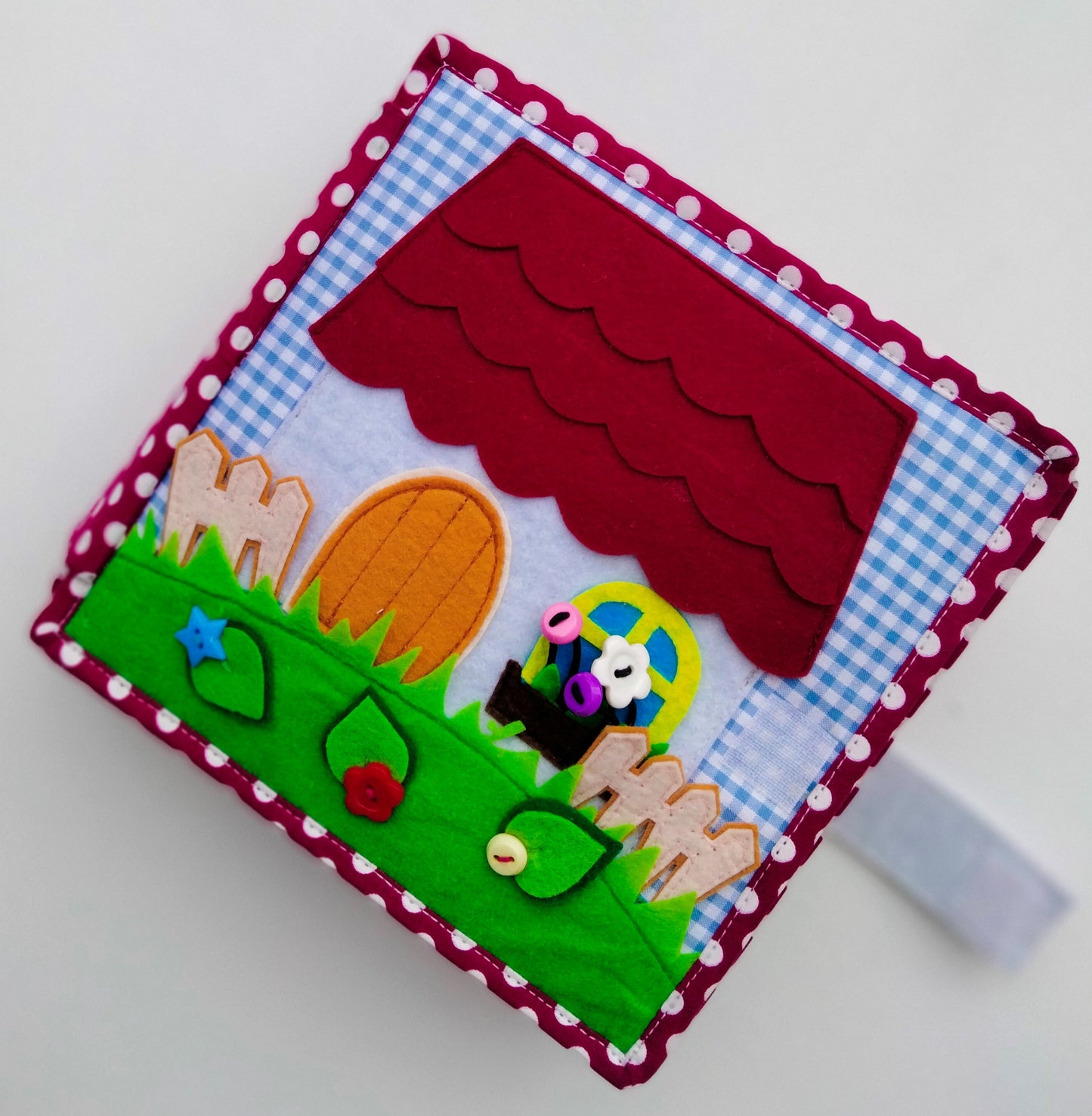 8 active pages Handmade Felt Activity Book Montessori Quite Book for Toddlers