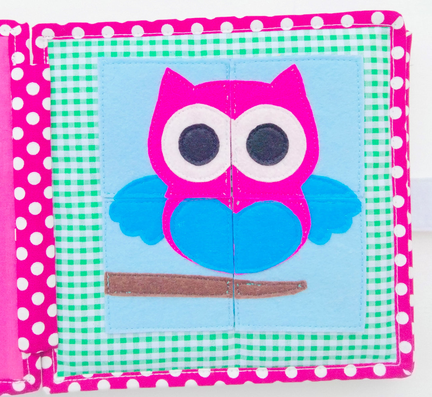 8 active pages Handmade Felt Activity Book Montessori Quite Book for Toddlers
