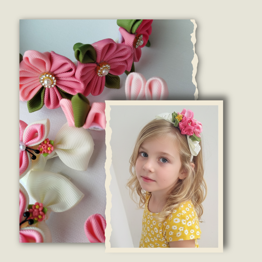 Handmade Ribbon Hair Accessories for Kids