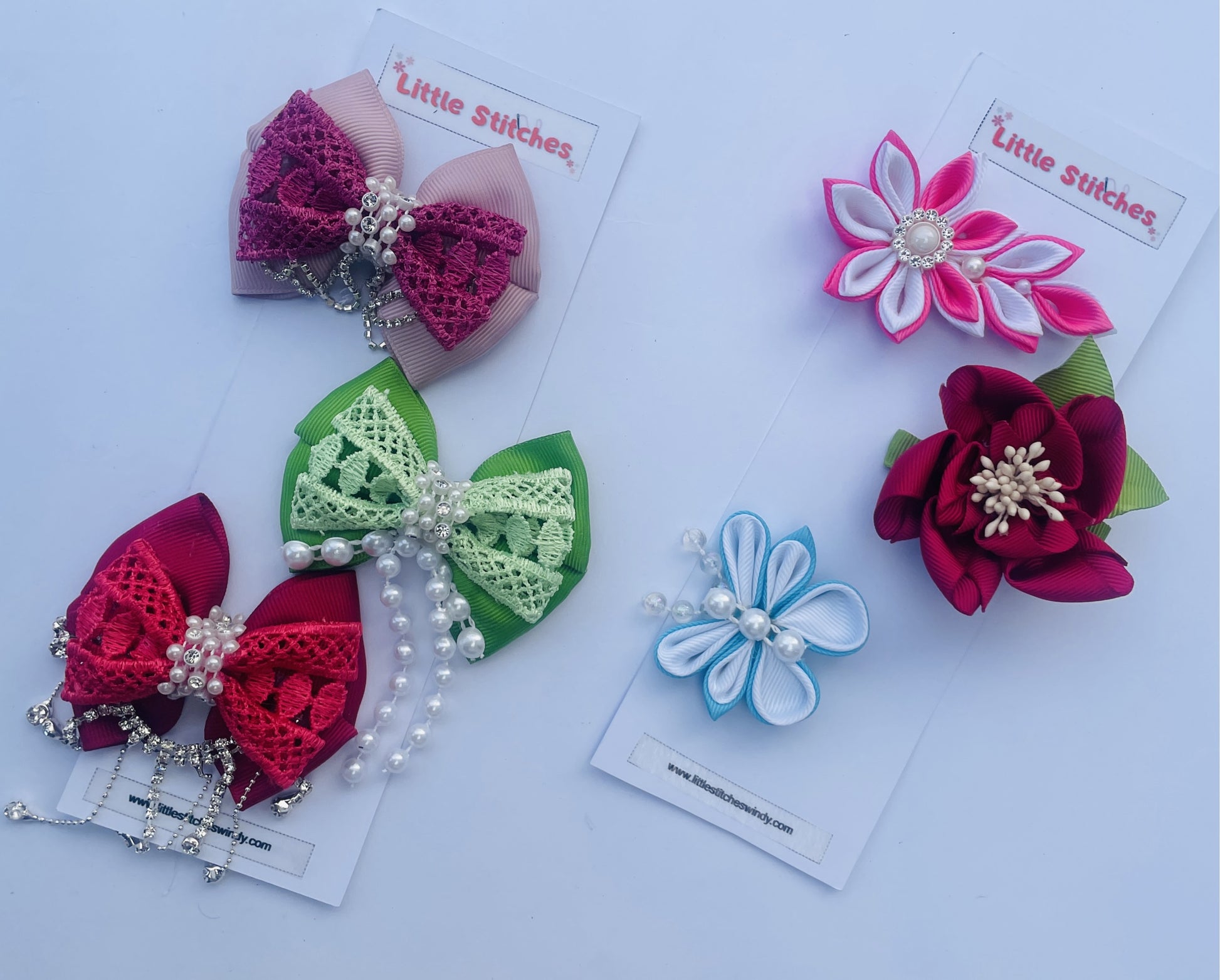 Set of 12 handmade luxury hair clips – unique design, high quality, low price, free shipping