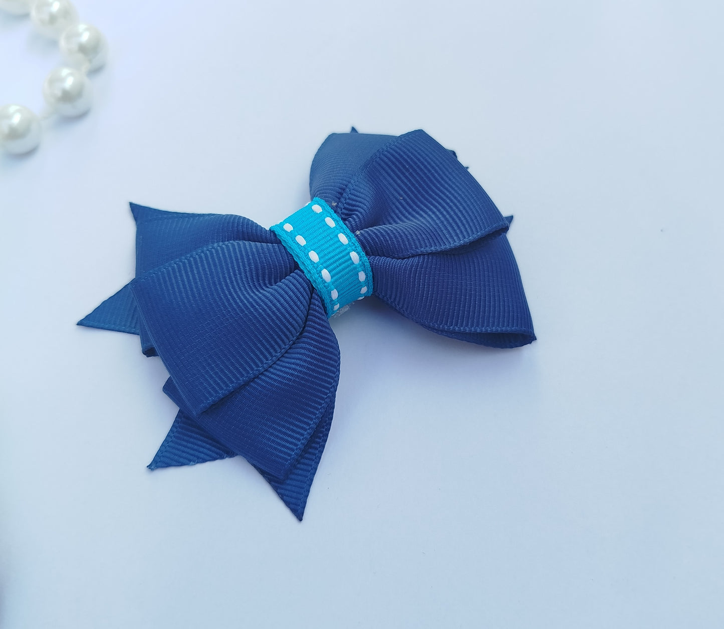 Non-slip plain ribbon alligator hair clips 6x8cm