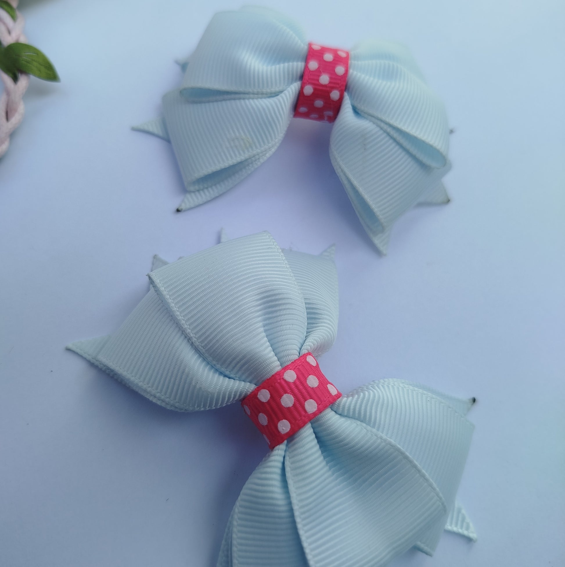 20 handmade ribbon hair clips plain everyday style