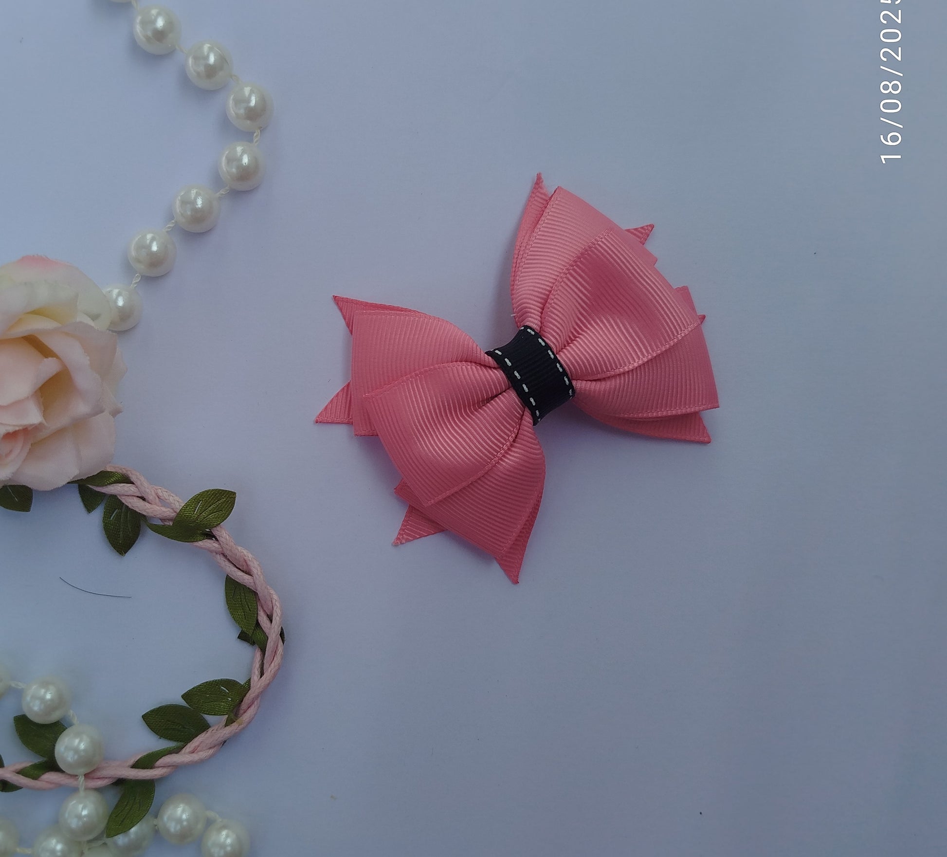 20 handmade ribbon hair clips plain everyday style
