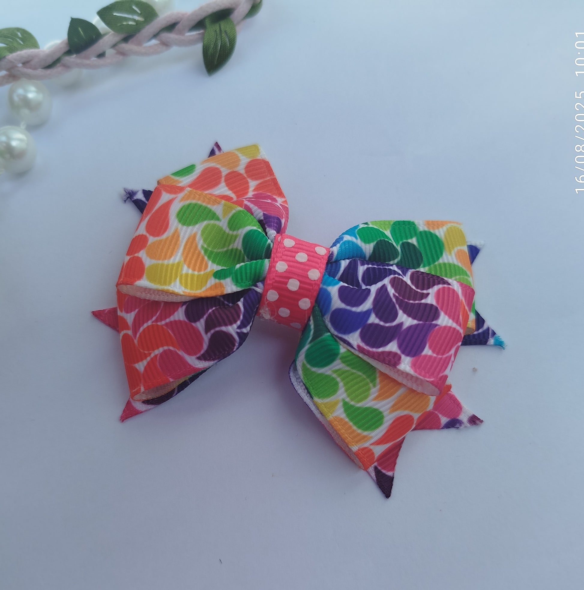 Multicolor handmade hair clips for school and parties