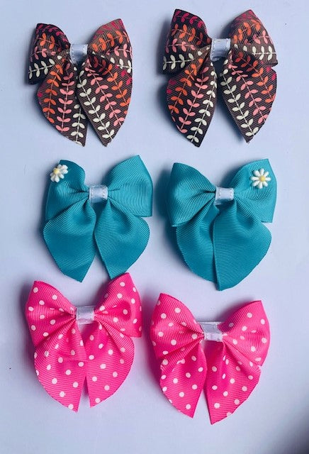 Handmade Ribbon Hair Clip for Girls – Cute & Colourful Hair Accessories for Toddlers & Kids